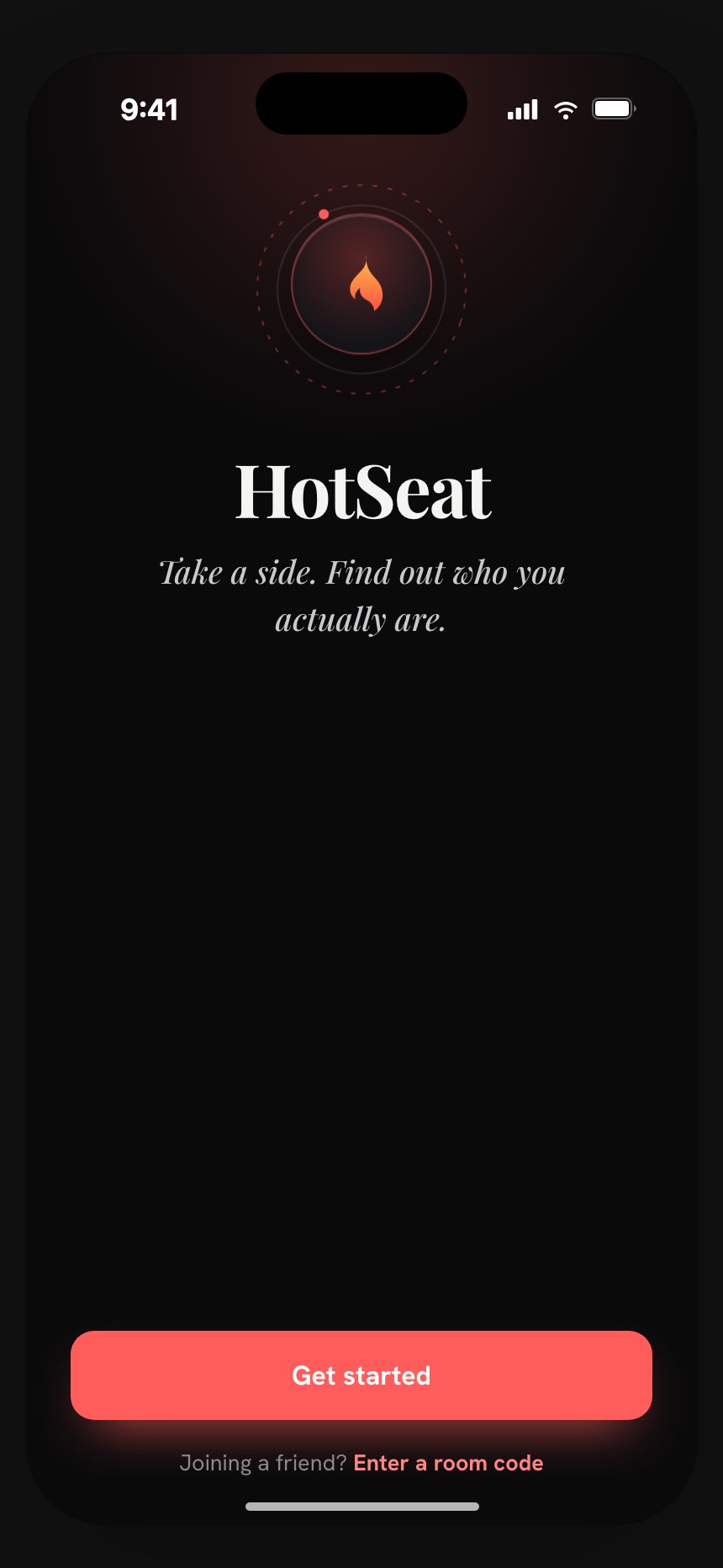 Hotseats: onboarding splash